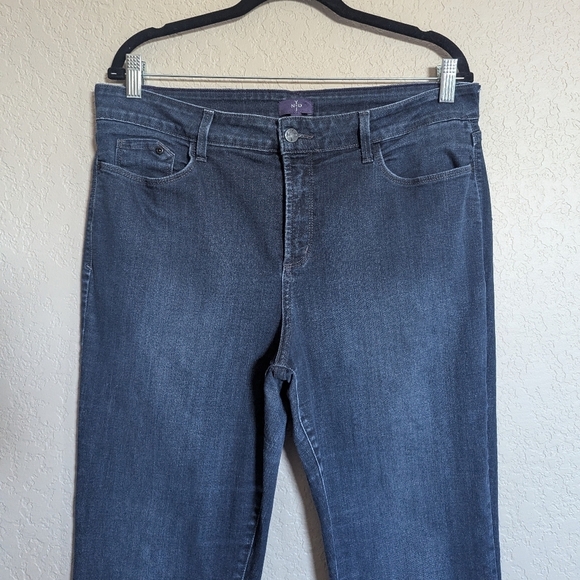 Not Your Daughter Jeans NYDJ Women 's Size 16 Bootcut Jeans Blue Lift Tuck Pants - Picture 2 of 13